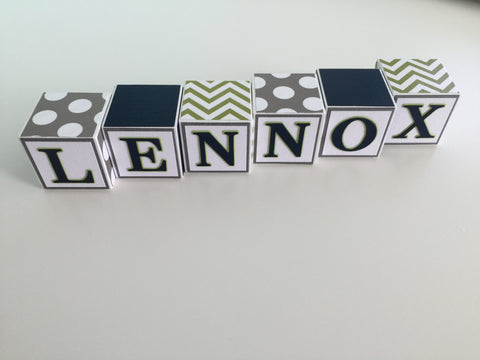 Baby Name Blocks