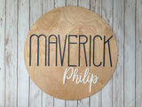 Nursery Name Sign for a Baby Boy