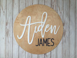 Nursery Name Sign for a Baby Boy
