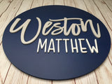 Nursery Name Sign for a Baby Boy