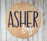 Nursery Name Sign for a Baby Boy