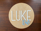 Nursery Name Sign for a Baby Boy