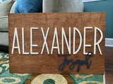Baby Name Sign for Nursery