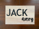Baby Name Sign for Nursery