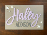 Baby Name Sign for Nursery