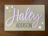 Baby Name Sign for Nursery