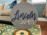 Nursery Name Sign for a Baby Boy