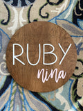 Nursery Name Sign Baby Girl