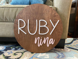 Nursery Name Sign Baby Girl