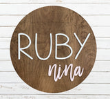 Nursery Name Sign Baby Girl
