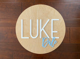 Nursery Name Sign for a Baby Boy