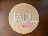 Nursery Name Sign Baby Girl